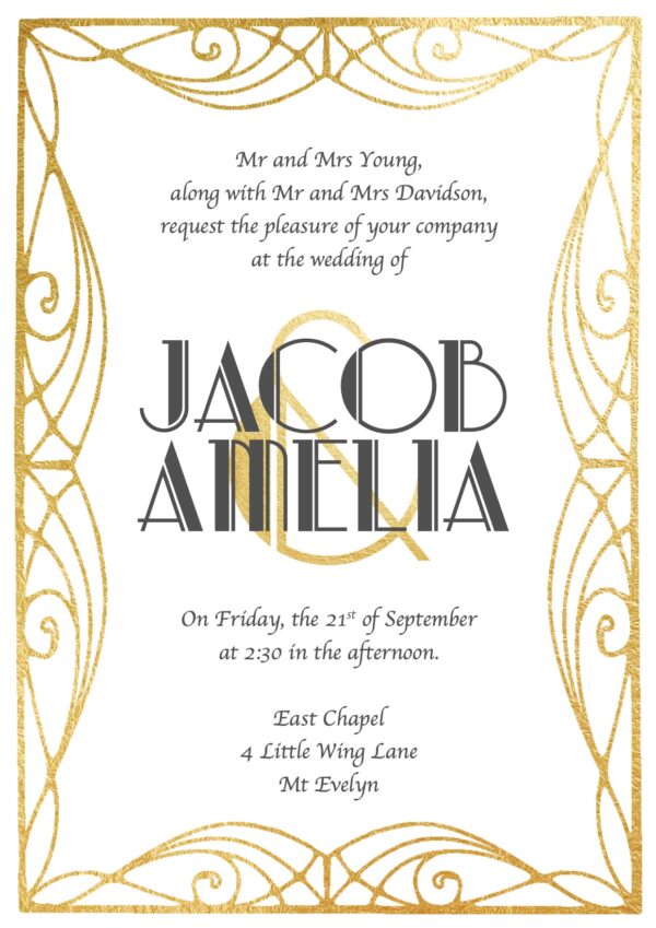 Amelia Wedding Invite