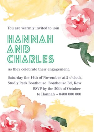 Hannah Wedding Invite