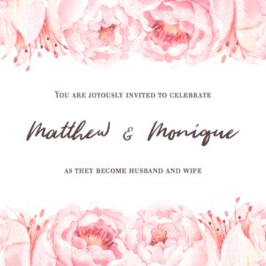 Monique Wedding Invite